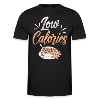 Low Carb Diet Low Calories Nutrition Healthy Diet - Men's Functional T-Shirt - black - Front - AI Model Male 178 dark (178cm)