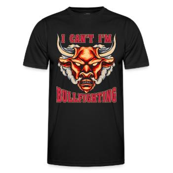 Tauromachie, je ne peux pas, je suis Rodeo Clown Torero - T-shirt sport Homme - noir - Devant - AI Model Male 178 dark (178cm)