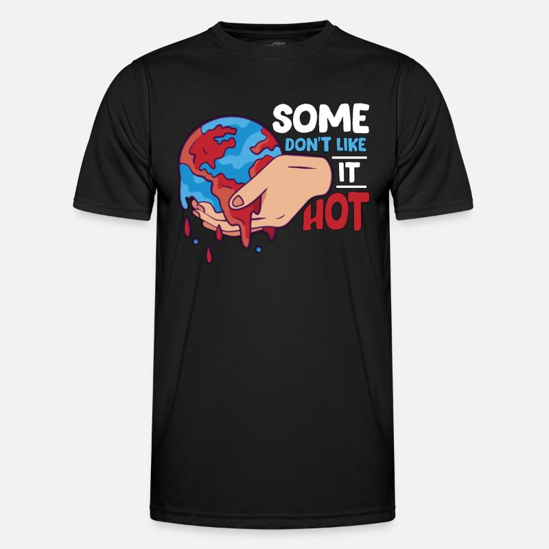 Global Warming Some Don't Like It Hot Environment - Männer Funktions-T-Shirt - Schwarz