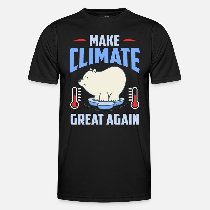 Global Warming Make Climate Great Again Awareness Männer Funktions-T-Shirt