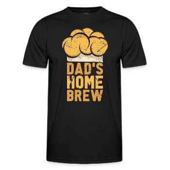Brasseur de bière Brasseur de bière à domicile de papa Brasseur de bière - T-shirt sport Homme - noir - Devant - AI Model Male 178 dark (178cm)