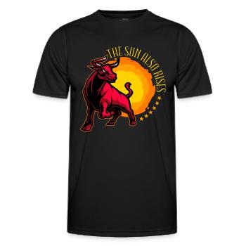 Bullfighting The Sun Also Rises Rodeo Bullfighter - Men's Functional T-Shirt - black - Front - AI Model Male 178 dark (178cm)