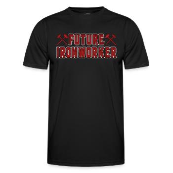 Métallurgiste Futur monteur de charpentes métalliques Ouvrier de la construction - T-shirt sport Homme - noir - Devant - AI Model Male 178 dark (178cm)
