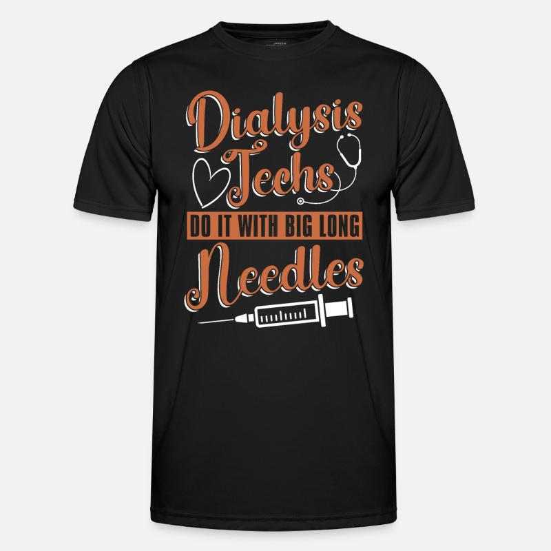 Nephrologie Cool Dialyse Dialysetechniker Geschenk - Männer Funktions-T-Shirt - Schwarz