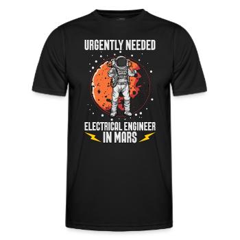 Electrical Engineering Urgently Needed Electrical - Men's Functional T-Shirt - black - Front - AI Model Male 178 dark (178cm)
