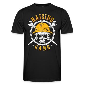 Ferronnier Raising Gang Weld Serrurier Ferronniers - T-shirt sport Homme - noir - Devant - AI Model Male 178 dark (178cm)