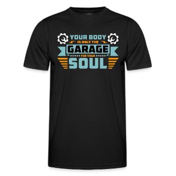 Génie mécanique Votre corps n’est que des ingénieurs - T-shirt sport Homme - noir - Devant - AI Model Male 178 dark (178cm)