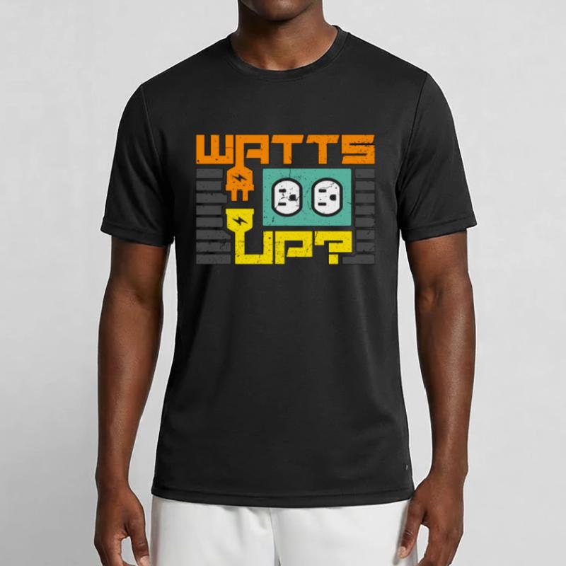 Electrical Engineering Watts Up Lineman Engineer Männer Funktions-T-Shirt
