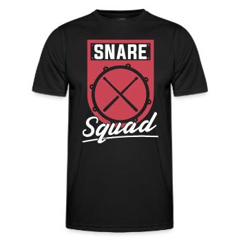 Caisse claire Caisse claire Snare Squad Instrument Drumming Batteur - T-shirt sport Homme - noir - Devant - AI Model Male 178 dark (178cm)