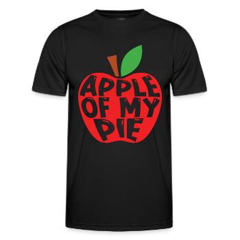 Apple Pie Apple Of My Pie Cooking Fruit Pastries - Männer Funktions-T-Shirt - Schwarz - Vorne - AI Model Male 178 dark (178cm)