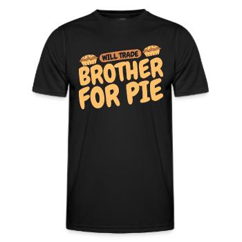 Apple Pie Will Trade Brother For Pie Baker Cooking - Männer Funktions-T-Shirt - Schwarz - Vorne - AI Model Male 178 dark (178cm)