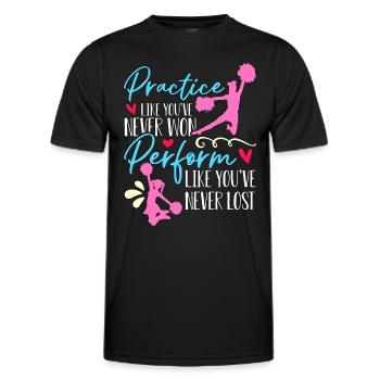 Pratique du cheerleading comme vous n’avez jamais applaudi - T-shirt sport Homme - noir - Devant - AI Model Male 178 dark (178cm)