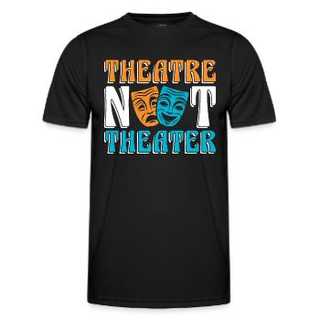 Le théâtre musical n’aime pas le théâtre musical de Broadway - T-shirt sport Homme - noir - Devant - AI Model Male 178 dark (178cm)