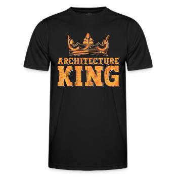 Architecture King Architectural Builder Architects - Men's Functional T-Shirt - black - Front - AI Model Male 178 dark (178cm)