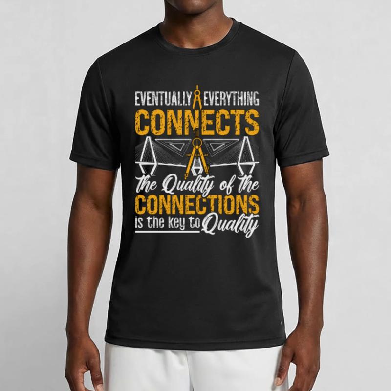 Eventually Everything Connects Builder Architects Männer Funktions-T-Shirt