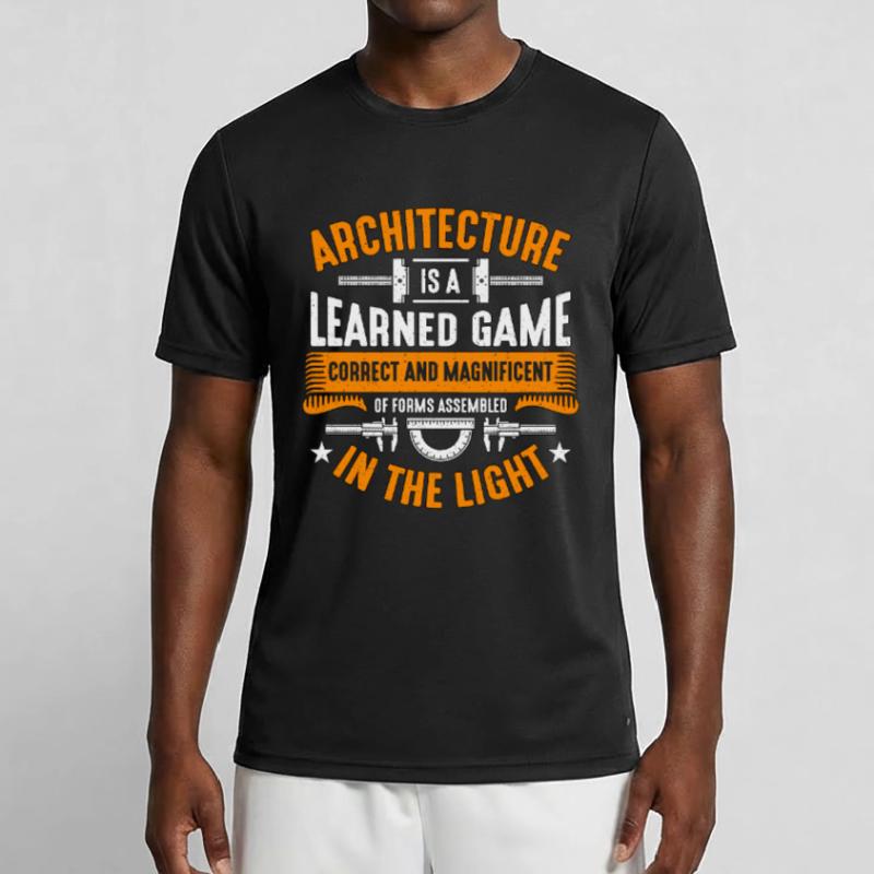 Architecture Is A Learned Game Builder Architects Men's Functional T-Shirt