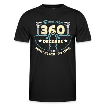 Architecture Il y a 360 degrés Architectural - T-shirt sport Homme - noir - Devant - AI Model Male 178 dark (178cm)