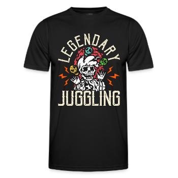 Circus Clown Legendary Juggling Circus Performer - Männer Funktions-T-Shirt - Schwarz - Vorne - AI Model Male 178 dark (178cm)