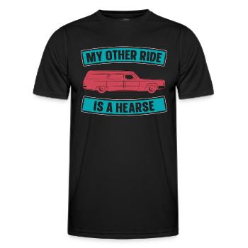 Embalmer My Other Ride Is A Funeral Home Embalmers - Men's Functional T-Shirt - black - Front - AI Model Male 178 dark (178cm)