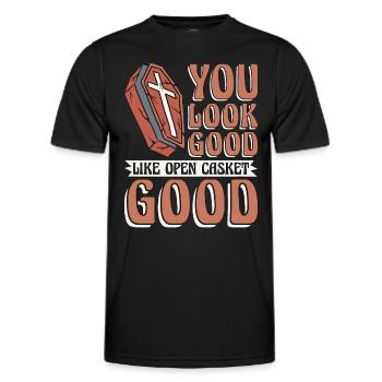 Embalmer You Look Good Like Mortician Embalmers - Men's Functional T-Shirt - black - Front - AI Model Male 178 dark (178cm)