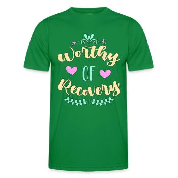 Santé mentale Valeur du rétablissement Maladie mentale - T-shirt sport Homme - vert - Devant - AI Model Male 178 dark (178cm)