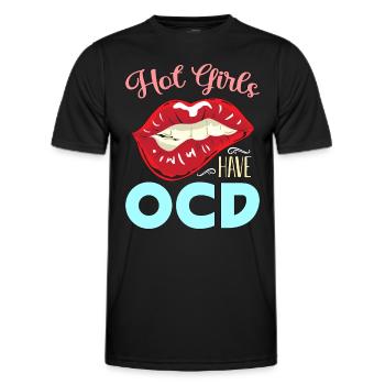 Santé mentale Les filles chaudes ont une sensibilisation à la santé TOC - T-shirt sport Homme - noir - Devant - AI Model Male 178 dark (178cm)