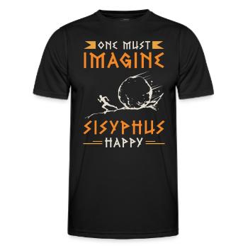 Greek Mythology One Must Imagine Mythology Gods - Men's Functional T-Shirt - black - Front - AI Model Male 178 dark (178cm)
