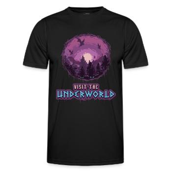 Greek Mythology Visit The Underworld Ancient Gods - Men's Functional T-Shirt - black - Front - AI Model Male 178 dark (178cm)