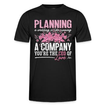 Wedding Planner Planning A Wedding Event Planner - Männer Funktions-T-Shirt - Schwarz - Vorne - AI Model Male 178 dark (178cm)