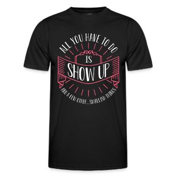 Maid Of Honor All You Have To Do Is Bachelorette - Men's Functional T-Shirt - black - Front - AI Model Male 178 dark (178cm)