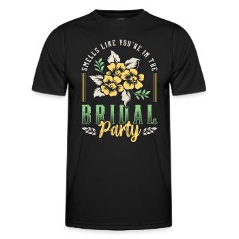 Maid Of Honor Smells Like You're In Wedding Party - Men's Functional T-Shirt - black - Front - AI Model Male 178 dark (178cm)
