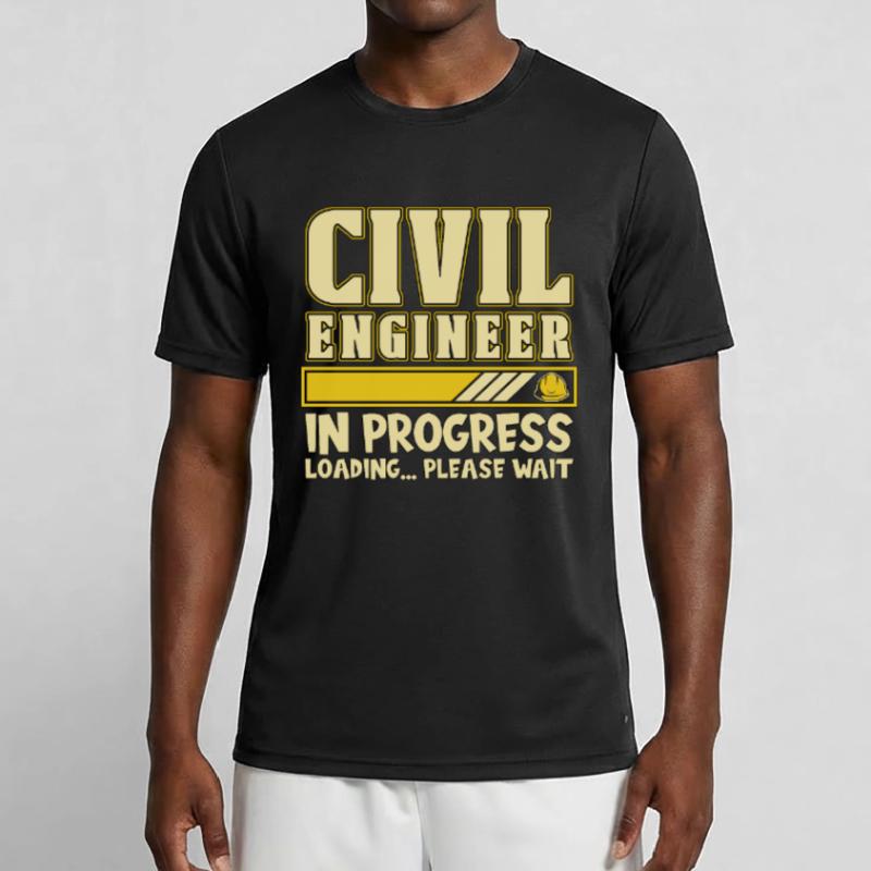 Civil Engineer In Progress Loading Engineering Men's Functional T-Shirt