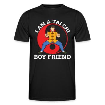 Tai Chi Je suis un ami de Tai Chi Boy Arts Martiaux - T-shirt sport Homme - noir - Devant - AI Model Male 178 dark (178cm)