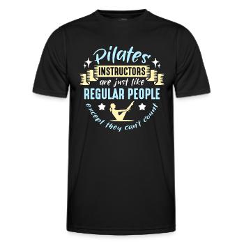 Pilates Instructors Are Just Like Regular Reformer - Männer Funktions-T-Shirt - Schwarz - Vorne - AI Model Male 178 dark (178cm)