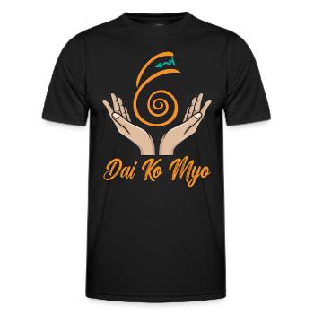 Reiki Dai Ko Myo Energy Healing Reiki Treatment - Men's Functional T-Shirt - black - Front - AI Model Male 178 dark (178cm)