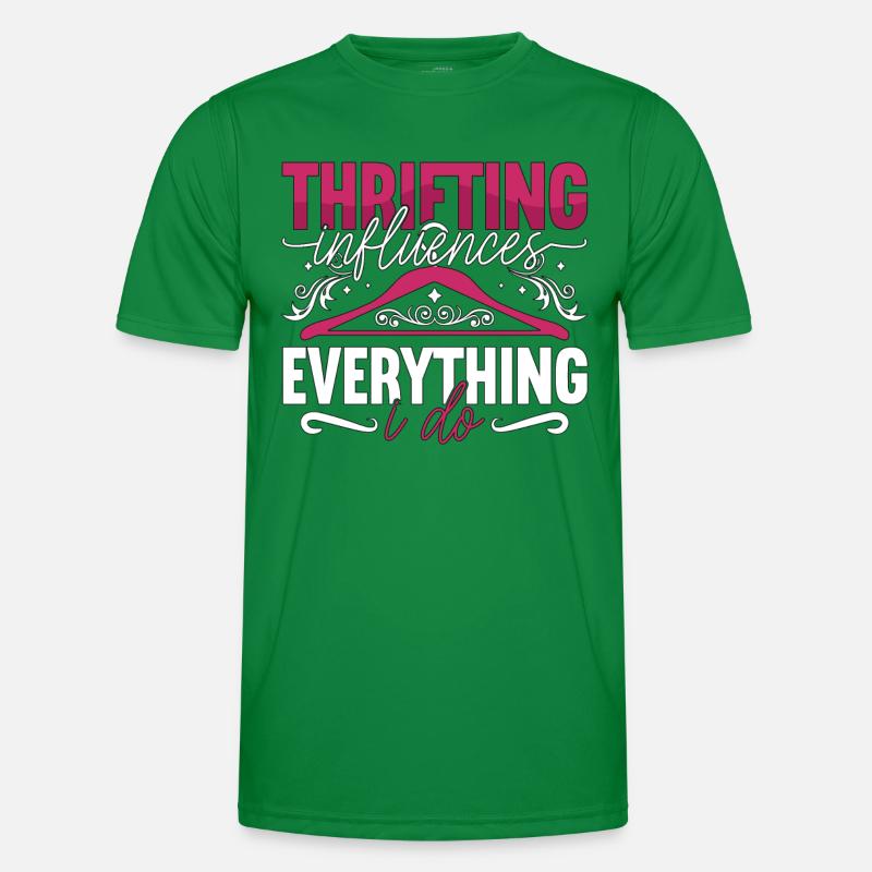 Thrift Shopping Thrifting Influences Second Hand Men's Functional T-Shirt