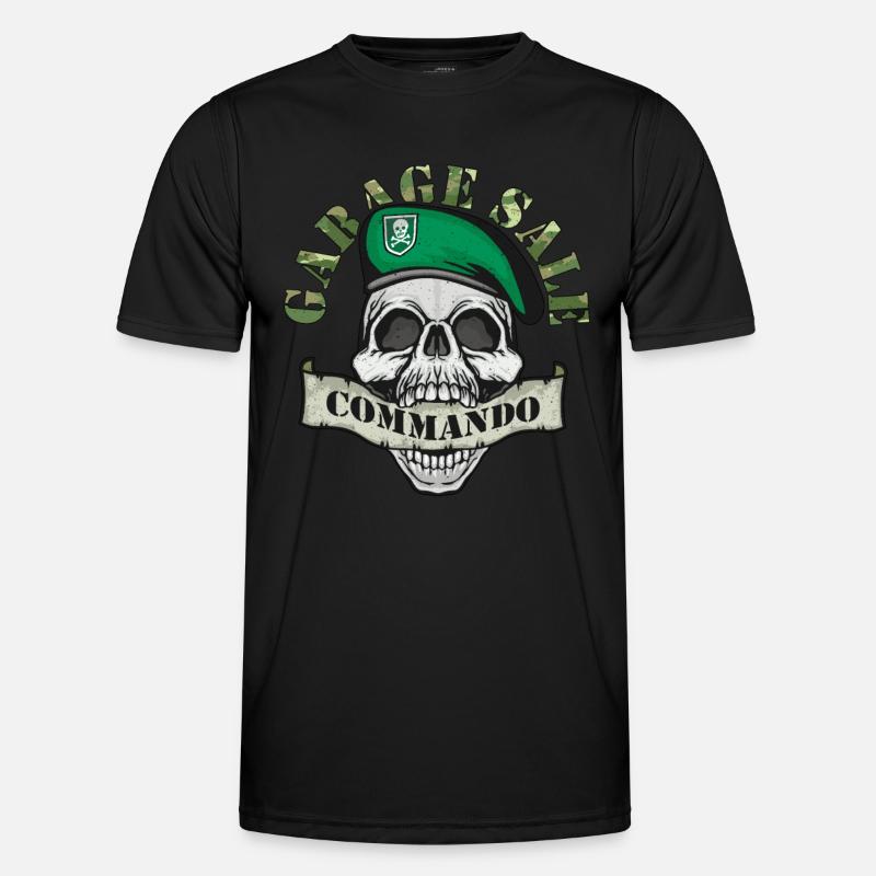 Garage Sale Commando Flea Market Bargain Hunter Men's Functional T-Shirt