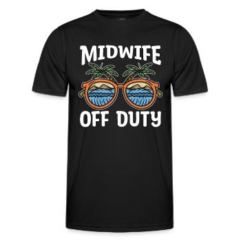 Sage-femme Service de santé en congé Sages-femmes sages-femmes - T-shirt sport Homme - noir - Devant - AI Model Male 178 dark (178cm)