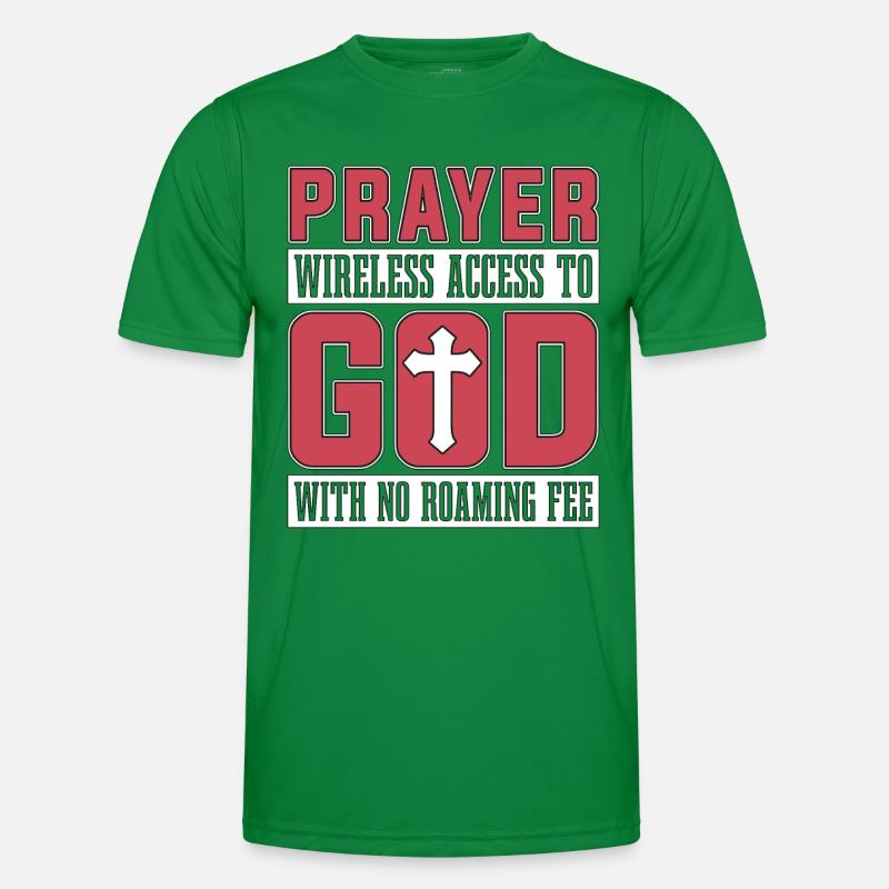 Clergé Prière Accès sans fil Dévotion Ecclésiastique T-shirt sport Homme