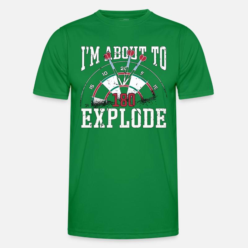 Darts I'm About To Explode Darter Dart Player Männer Funktions-T-Shirt