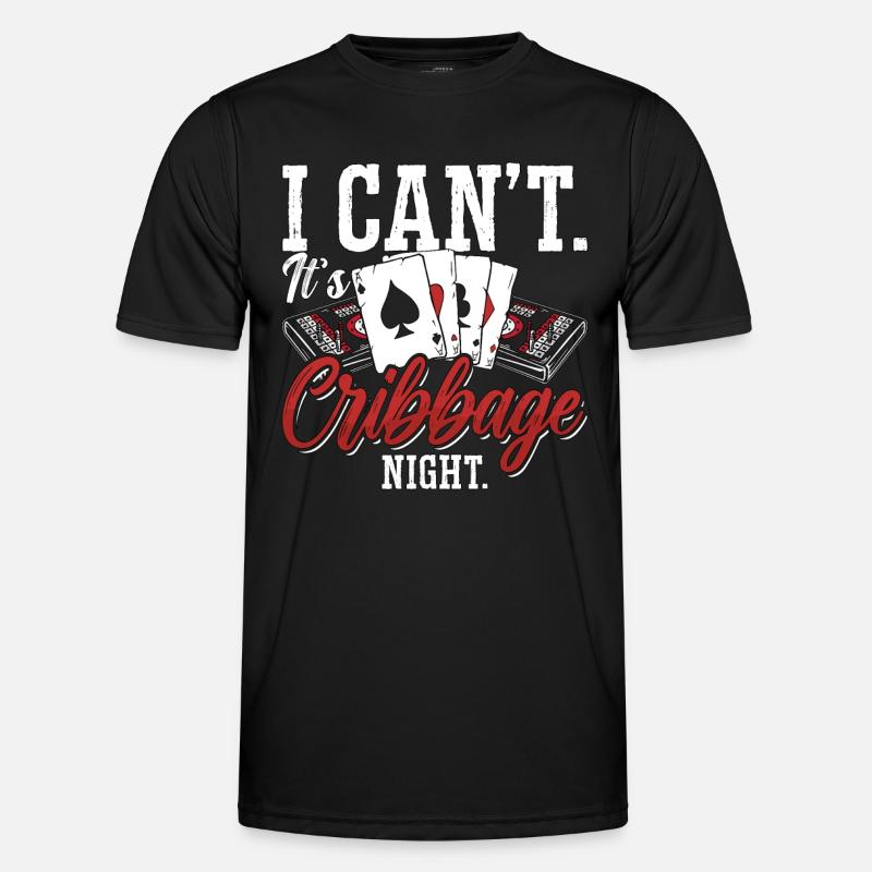 Cribbage I Can’t It’s Cribbage Night Jeu de société T-shirt sport Homme