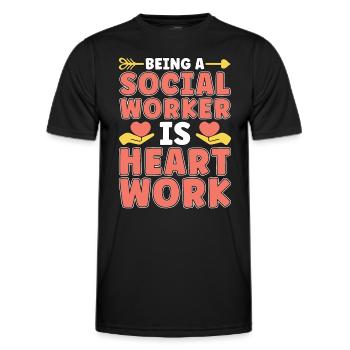 Social Service Being A Social Worker Is Consultant - Männer Funktions-T-Shirt - Schwarz - Vorne - AI Model Male 178 dark (178cm)