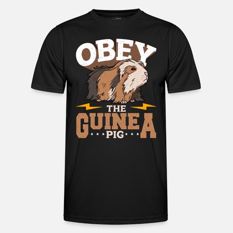 Cochon d’Inde Obéir à l’amoureux des animaux du cochon d’Inde Cavy T-shirt sport Homme