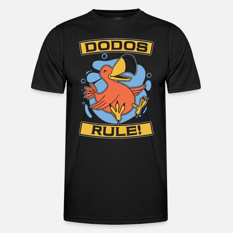 Dodo Bird Dodos Rule Flightless Bird Ornithology Men's Functional T-Shirt
