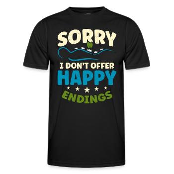 Massothérapeute Désolé de ne pas offrir de physiothérapie heureuse - T-shirt sport Homme - noir - Devant - AI Model Male 178 dark (178cm)