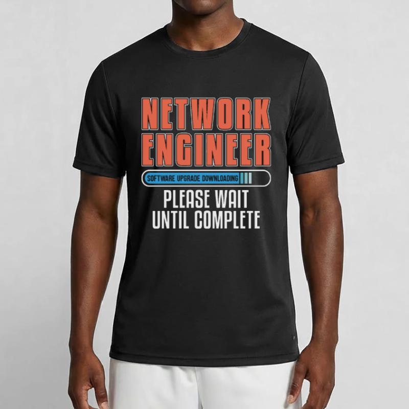 Network Engineer Software Upgrade Computer Science Männer Funktions-T-Shirt