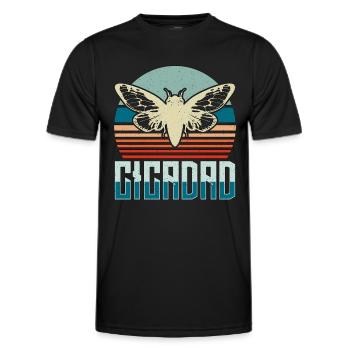 Cicadas Cicadad Loves Flying Insects Entomologist - Männer Funktions-T-Shirt - Schwarz - Vorne - AI Model Male 178 dark (178cm)