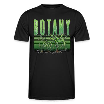 Botany Loves Gardening Planting Botanical Garden - Men's Functional T-Shirt - black - Front - AI Model Male 178 dark (178cm)