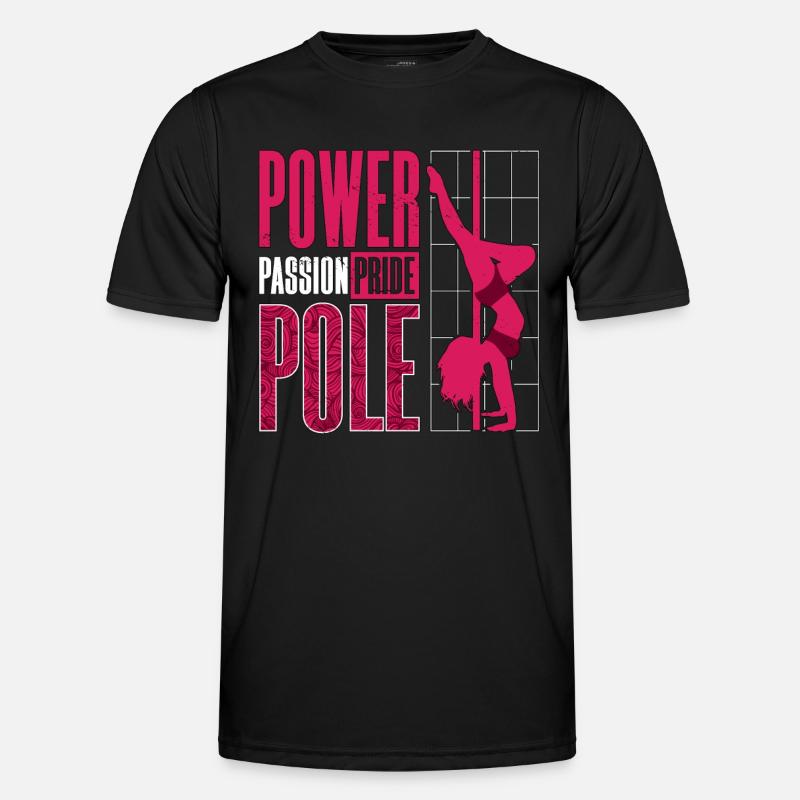 Pole Dancing Power Passion Pride Pole Gymnastics Men's Functional T-Shirt