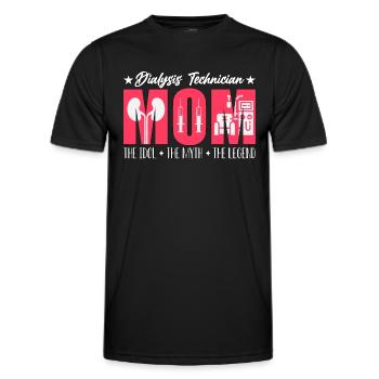 Dialysis Technician Mom The Idol Medical Assistant - Männer Funktions-T-Shirt - Schwarz - Vorne - AI Model Male 178 dark (178cm)